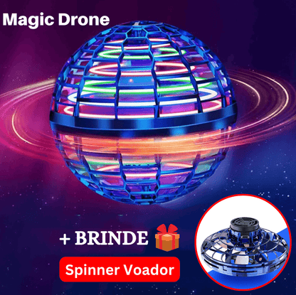 Magic Drone + BRINDE: Spinner Voador